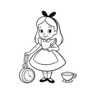 Zeichnung Alice im Wunderland Disney