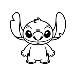 Zeichnung Angel aus Stitch