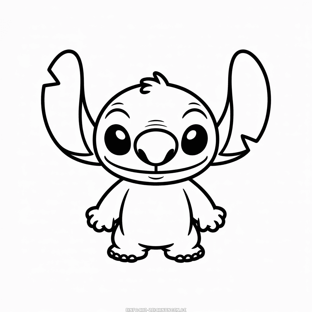 Zeichnung Angel aus Stitch