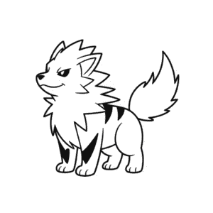 Zeichnung Arcanin Pokémon