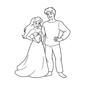 Zeichnung Arielle und Eric