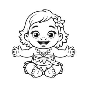 Zeichnung Baby Vaiana