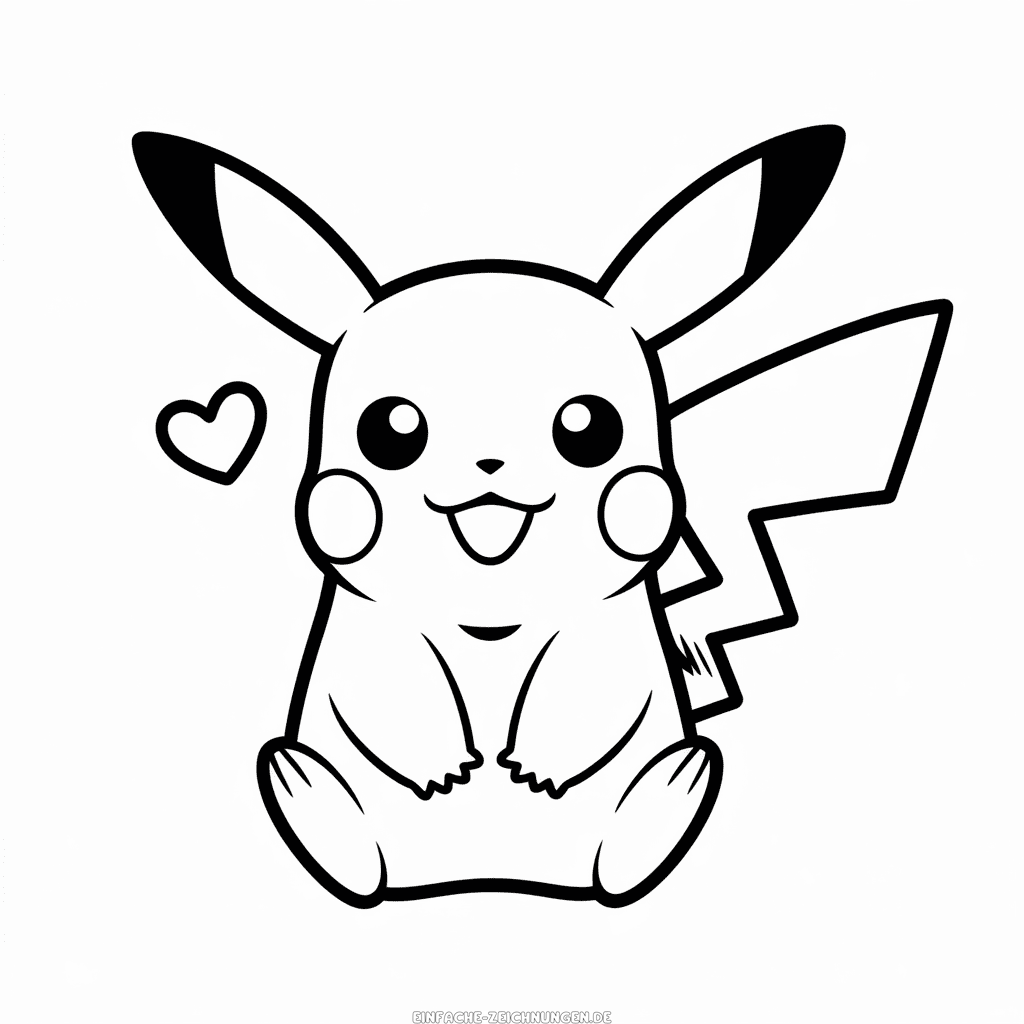 Zeichnung Bezauberndes Pikachu