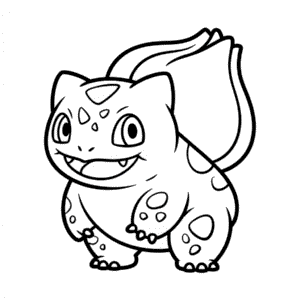 Zeichnung Bisasam-Umriss