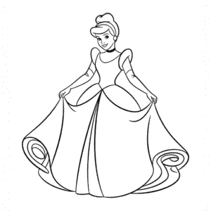 Zeichnung Cinderella Disney