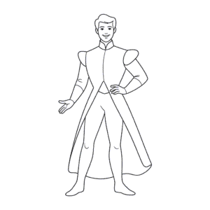 Zeichnung Cinderella Prinz