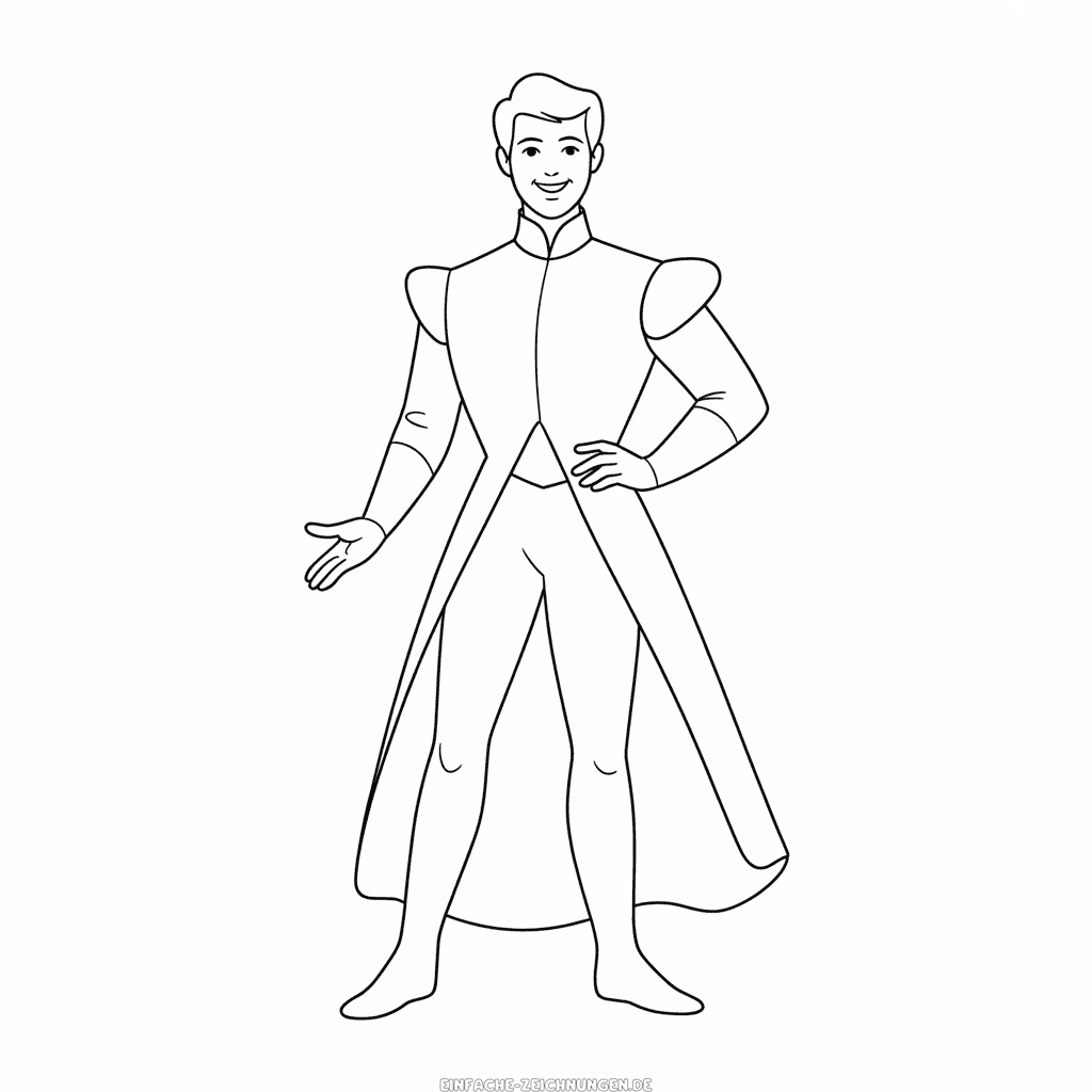 Zeichnung Cinderella Prinz