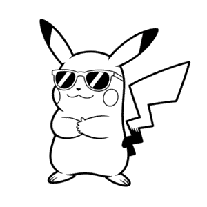 Zeichnung Coole Pikachu