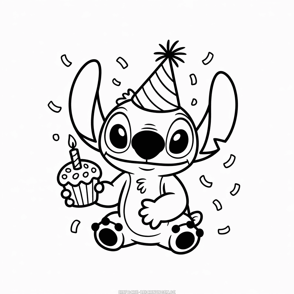 Zeichnung Geburtstag von Stitch