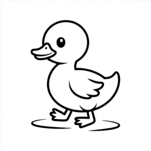 Zeichnung Kleine Ente
