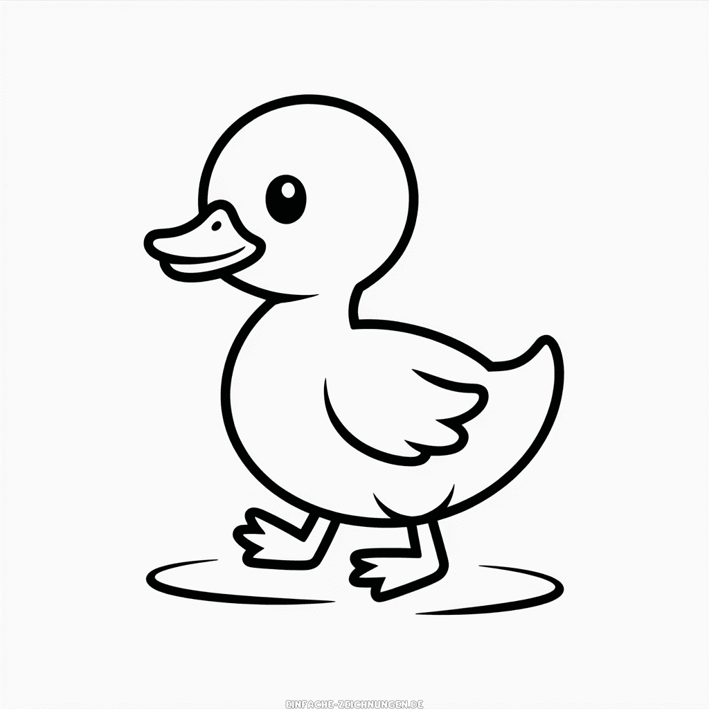 Zeichnung Kleine Ente