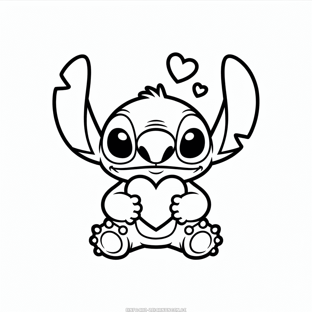 Zeichnung Liebe Stitch