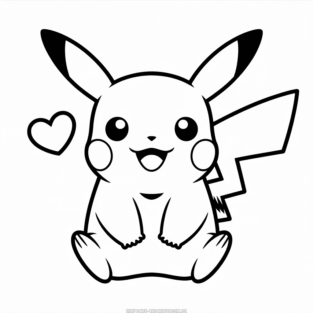 Zeichnung Niedliches Pikachu