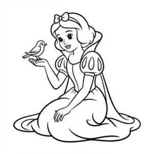 Zeichnung Prinzessin Schneewittchen