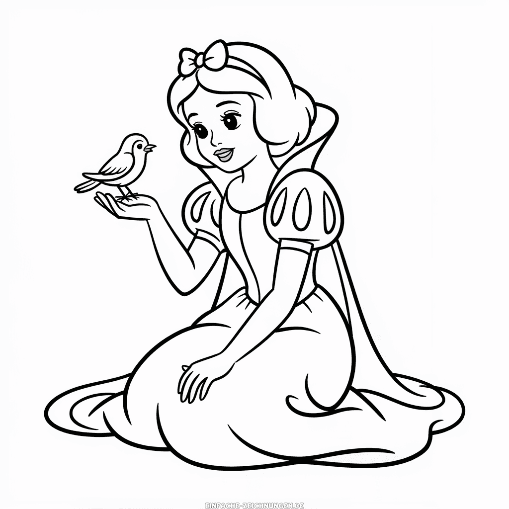 Zeichnung Prinzessin Schneewittchen