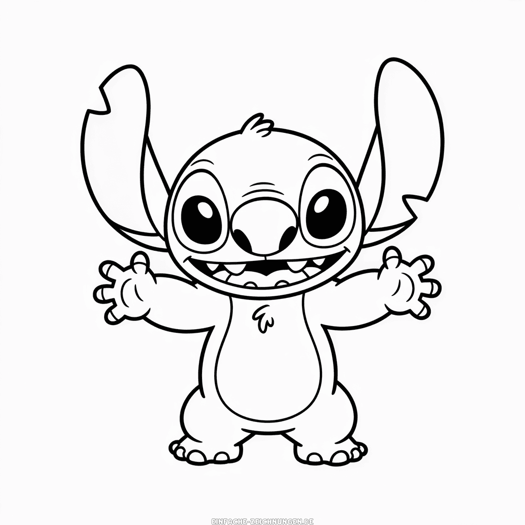Zeichnung Schwarz-Weiß-Stitch