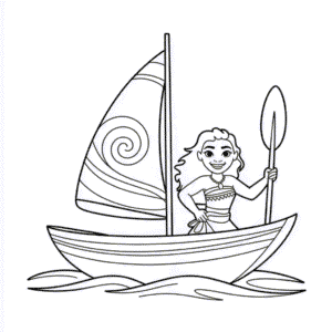 Zeichnung Vaiana Boot