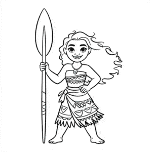 Zeichnung Vaiana Figur