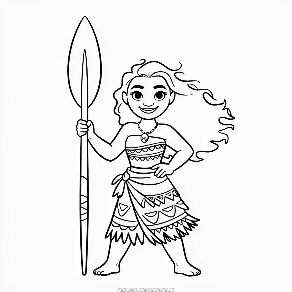 Zeichnung Vaiana Figur