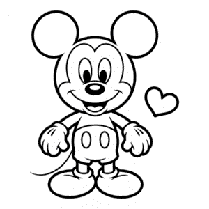 Zeichnung Chibi Micky Maus