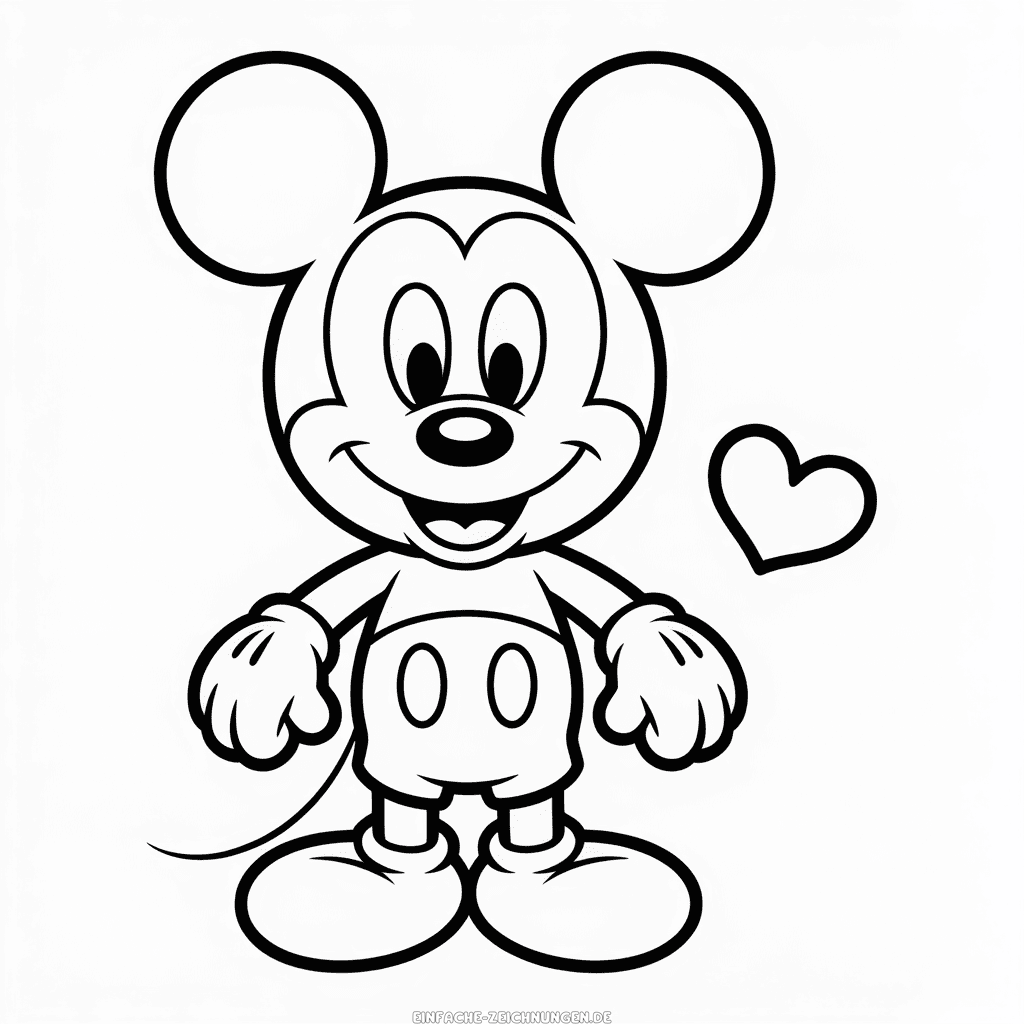 Zeichnung Chibi Micky Maus