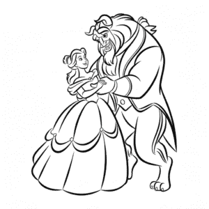Zeichnung Die Schöne und das Biest Disney