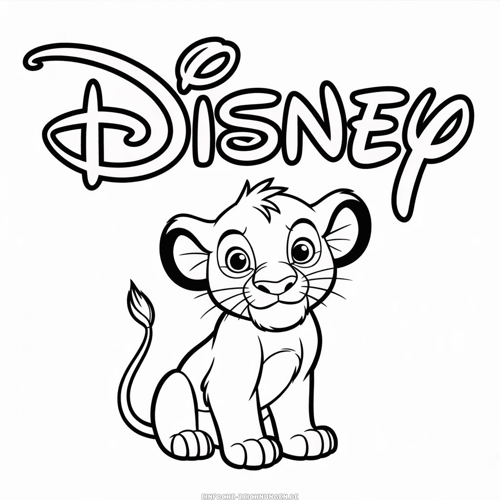 Zeichnung Disney Der König der Löwen