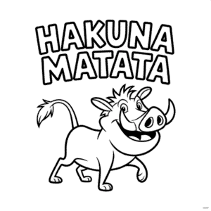 Zeichnung Hakuna Matata Der König der Löwen