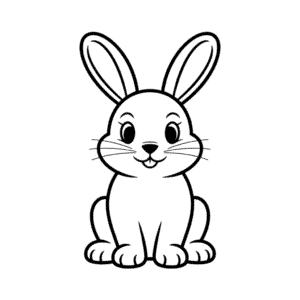 Zeichnung Kaninchen für Kinder