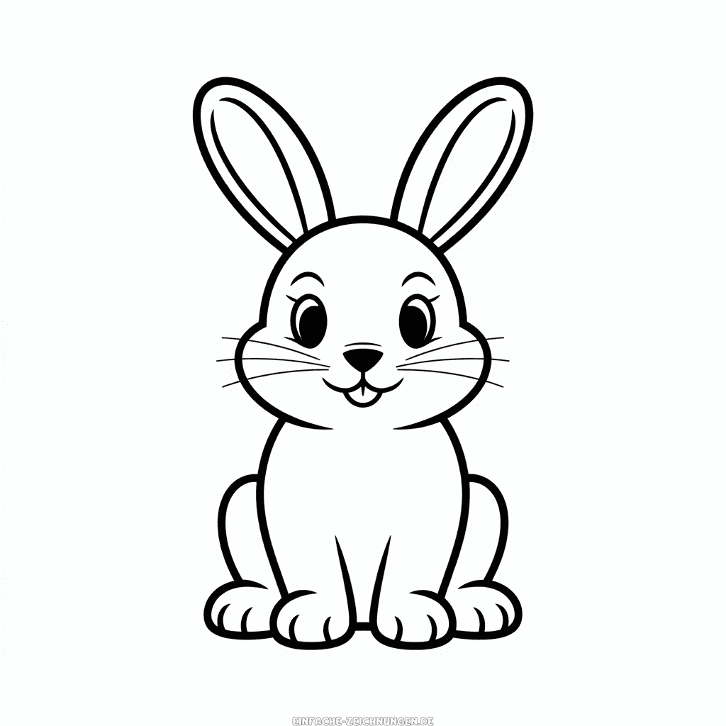 Zeichnung Kaninchen für Kinder