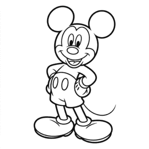 Zeichnung Klassischer Micky Maus