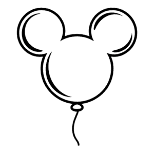 Zeichnung Micky Maus Ballon