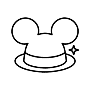 Zeichnung Micky Maus Hut