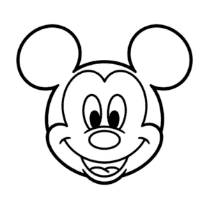 Zeichnung Micky Maus Kopf