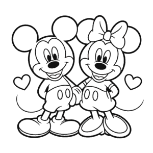 Zeichnung Micky Maus Paar