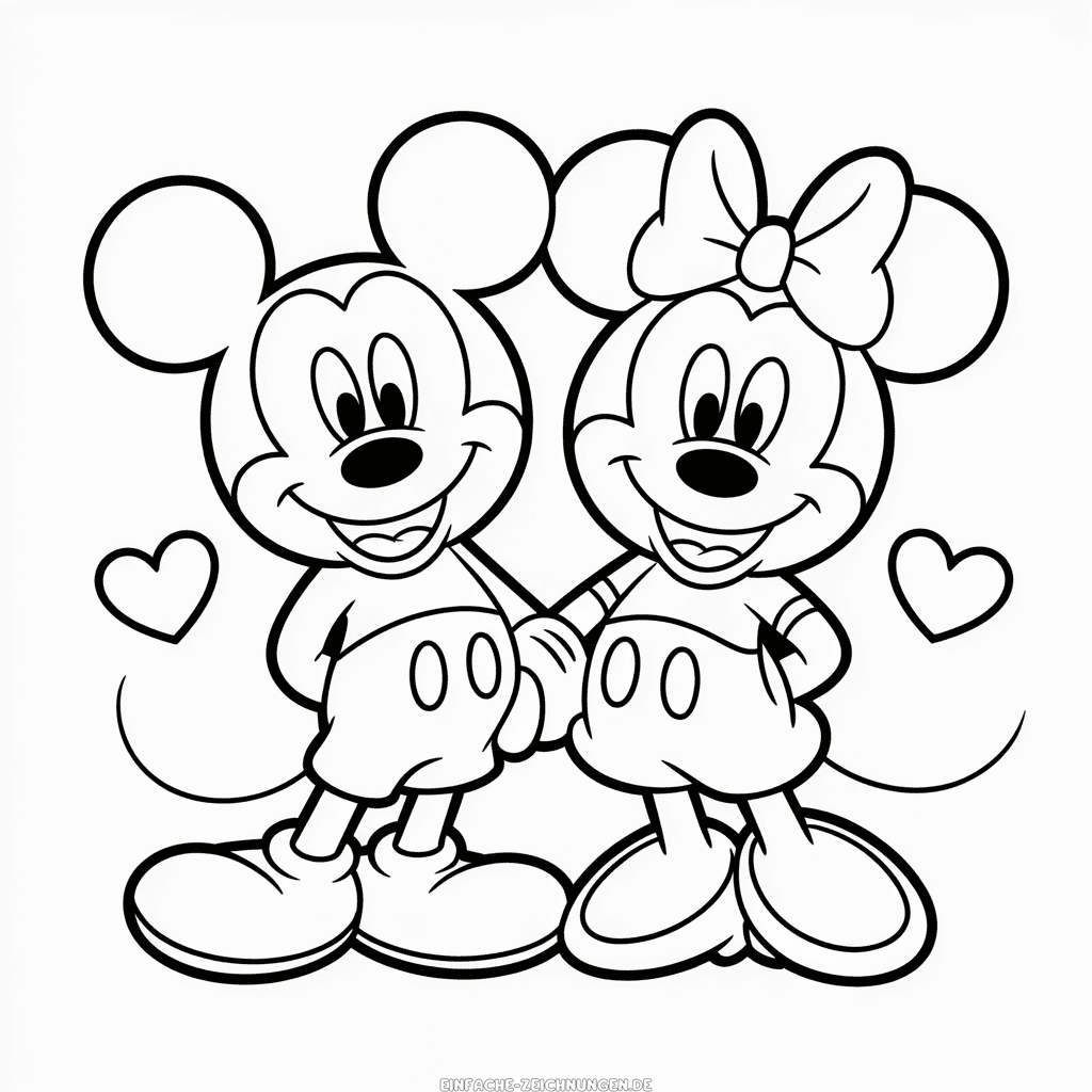 Zeichnung Micky Maus Paar