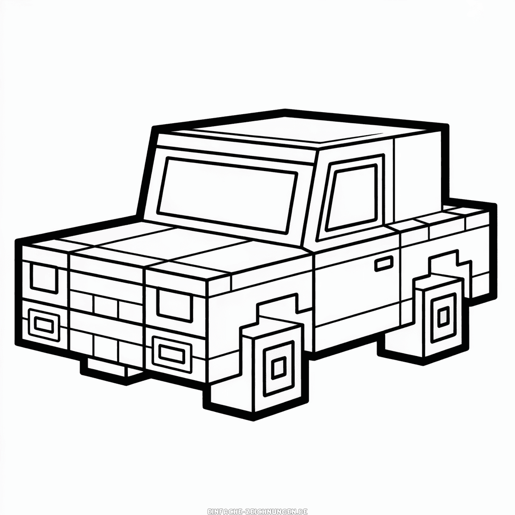 Zeichnung Minecraft Auto