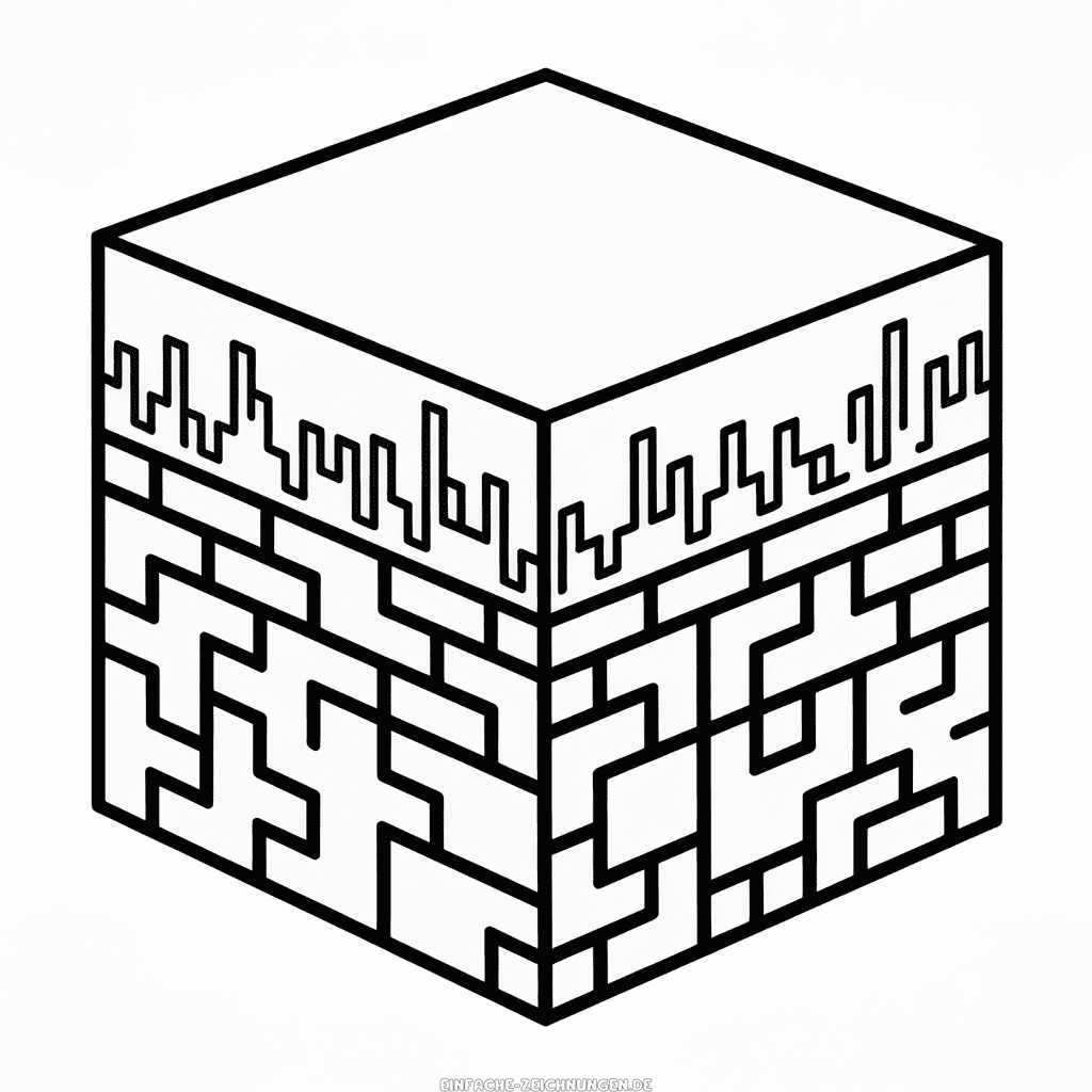 Zeichnung Minecraft Block
