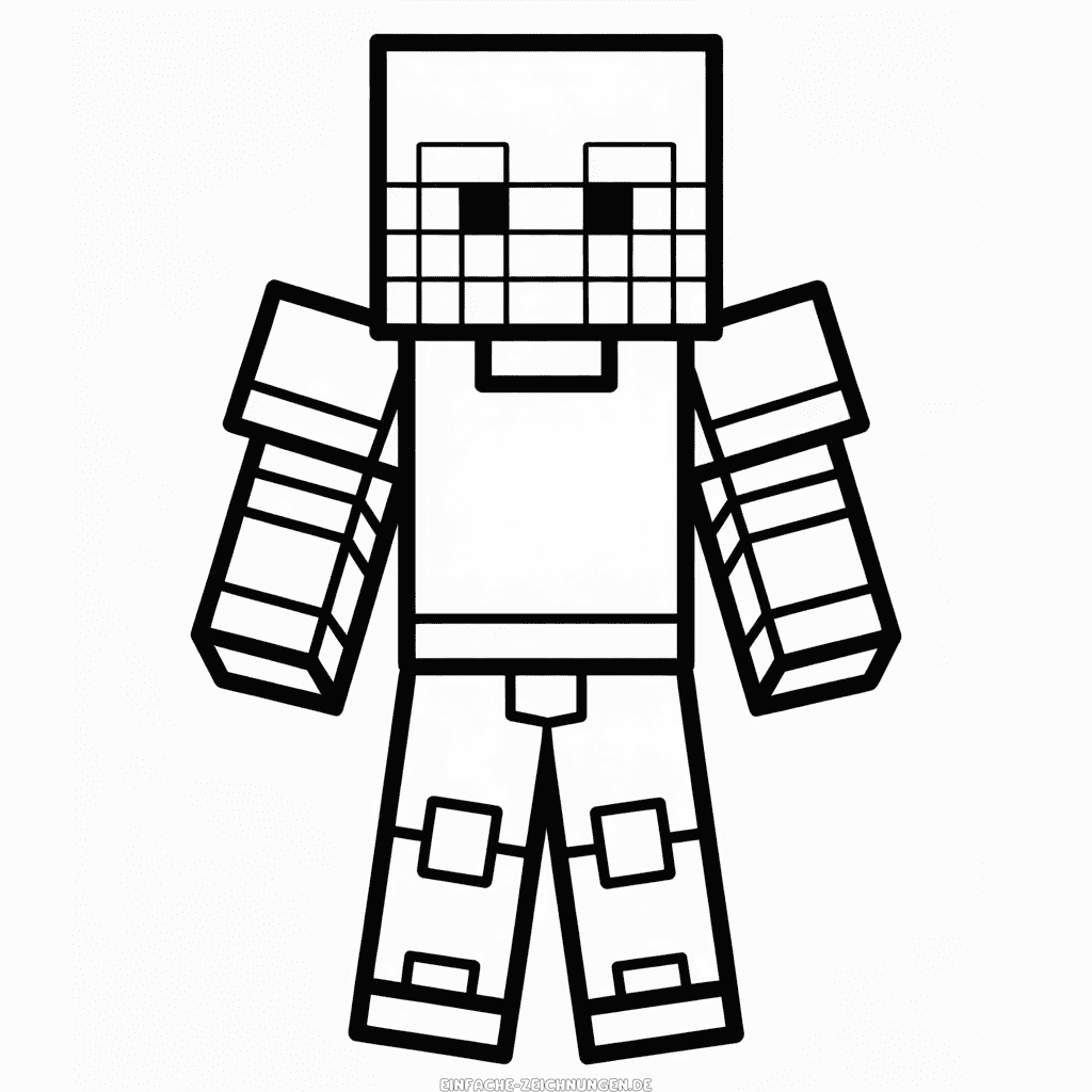 Zeichnung Minecraft Rüstung