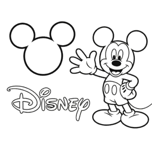 Zeichnung Niedlicher Micky Maus Disney Cartoon
