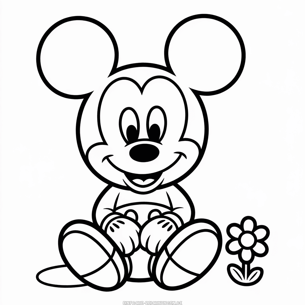 Zeichnung Niedlicher Micky Maus