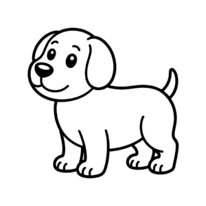 Zeichnung Grundlegender Hund