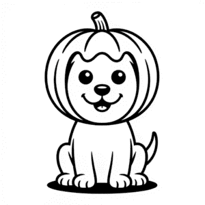 Zeichnung Halloween Hund