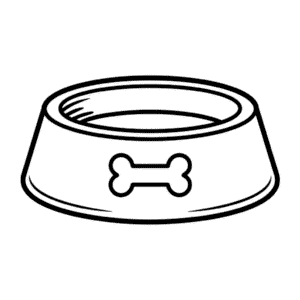 Zeichnung Hundenapf