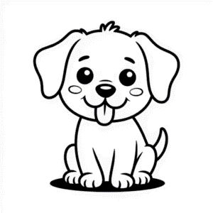 Zeichnung Niedlicher Hund