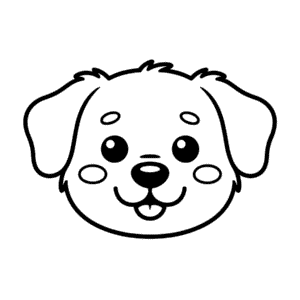 Zeichnung Niedliches Hundegesicht