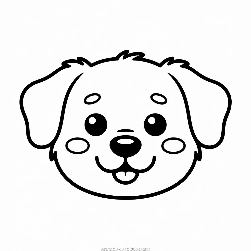 Zeichnung Niedliches Hundegesicht
