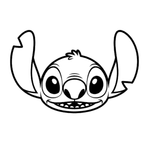Zeichnung Stitch Gesicht