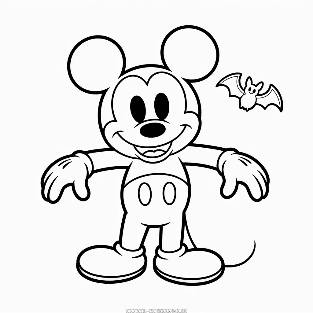 Zeichnung Unheimliche Micky Maus