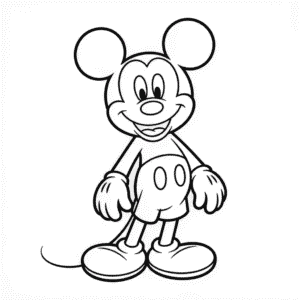 Zeichnung Vollkörper Micky Maus